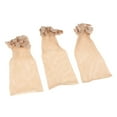 thumbnail image 2 of Bunblic 2x3Pcs Elastic Open End Mesh Net Caps Snood for Long Short Hair , Beige, 2 Pcs, 2 of 8