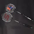 thumbnail image 1 of Raqueta de Bádminton ANGGREK Aluminio Entrenamiento Fitness Adultos Negro Blanco 67,2 cm, 1 of 8