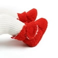 thumbnail image 4 of Unisex Baby Cotton Fleece Booties Boys Girls Plush Cotton Socks Soft Sole Warm Winter Slippers Toddler Crib Shoes, 4 of 10