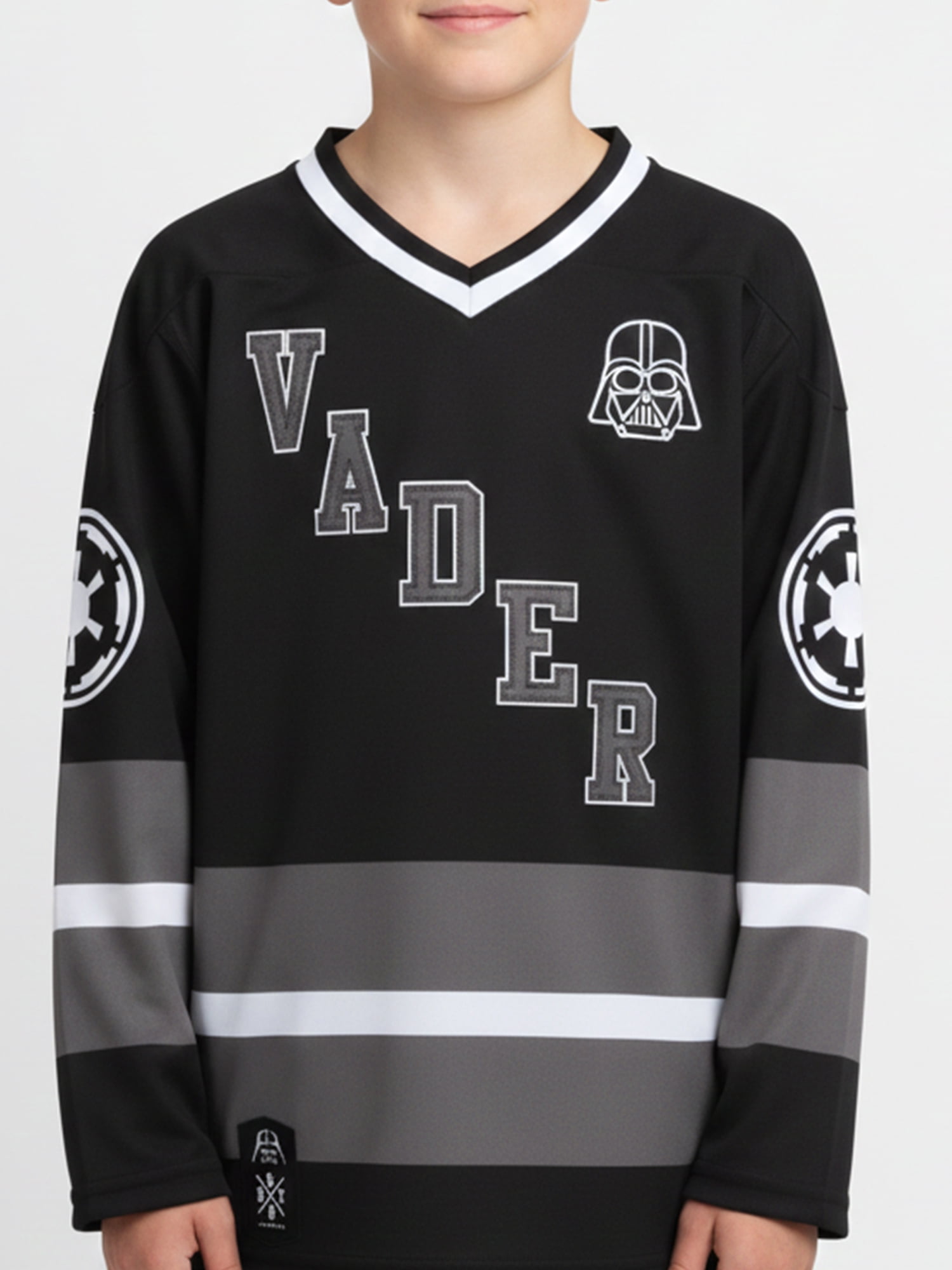 Star Wars Boys and Big Boys Darth Vader Graphic Hockey Jersey, Sizes 4-18