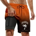 thumbnail image 1 of HUANBAI Men's Swim Trunks Dry Board Shorts, 1 of 4