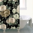 thumbnail image 4 of Pioneer Flower Floral Print Pattern Shower Curtain 72"x72" ,Bathroom Decorative Shower Curtains Set with 12 Hooks,Modern Waterproof Washable Shower Curtain, 4 of 6