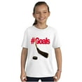 thumbnail image 5 of Athletic Hockey Player Hashtag Goals Crewneck T Shirts Boy Girl Teen Brisco Brands L, 5 of 6