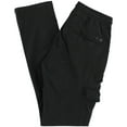 thumbnail image 2 of Buffalo David Bitton Mens Dropped Crotch Stretch Casual Chino Pants, Black, Small, 2 of 2