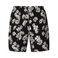 thumbnail image 4 of Lsque Mens Swim Trunks Daisies Flowers Pattern - Bathing Suit Compression Liner - Beach Swim Shorts Swimwear - (S-3XL) - Stretch Quick Dry -Medium, 4 of 9