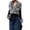 Dark Gray, variant on Sorvello Women's Faux Fur Collared Zip Up Jacket Fall Clothes Slim Fit Winter Coats Black L