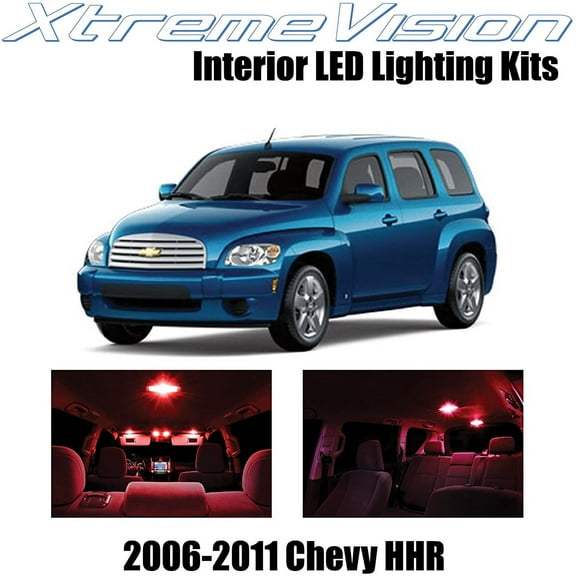 XtremeVision Interior LED for Chevy HHR 2006-2011 11 pcs Red Interior LED Kit Installation Tool