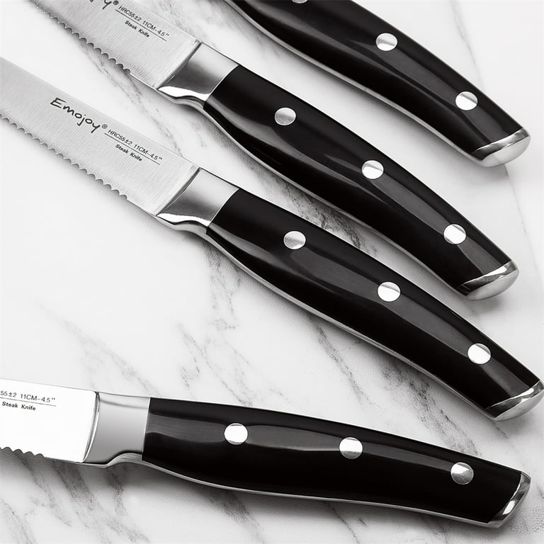 Slege Steak Knives Set of 8,German Stainless Steel Steak Knife