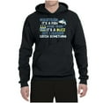 thumbnail image 2 of Wild Bobby, Sometimes It's A Fish Other Times It's A Buzz, Fishing, Unisex Graphic Hoodie Sweatshirt, Black, Small, 2 of 4
