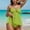 Green, variant on Hvot&aat Women's Textured Bikinis Two Piece Tummy Control Flowy Halter Swimwear Cut Out Backless Bathing Suits