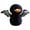 color, variant on Jollup Plush Bat Duck Stuffed Animal Toy – Soft Black Plushie with Bat Wings, Cute Halloween Gift
