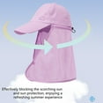 thumbnail image 4 of Under $1 PEONAVET Sun Hat 3 Ways To Wear Sunscreen Hat Men's and Women's Hiking and Fishing-drying Fisherman's Hat Outdoor Baseball with Shawl, 4 of 7