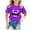 Purple, variant on Cute Funny Shirts for Girls Boys Toddler Graphic T-Shirt Short Sleeve Tee Tops Orange 3-4 Years