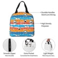 thumbnail image 3 of KLL Shark On Line Print Insulated Lunch Bag Women, Reusable Cute Tote Lunch Box for Adult & Men, Leakproof Cooler Lunch Bags for Work Office Travel Picnic, 3 of 5