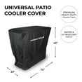 thumbnail image 4 of Permasteel Universal Patio Cooler Cover for 80-Quart Outdoor Patio Cooler Cart, Black, 672 oz, 4 of 10