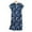 Dark Blue, variant on Women's Plus Size Knitted Cotton Nightgown Short Sleeved Round Neck Cute Home Pajamas