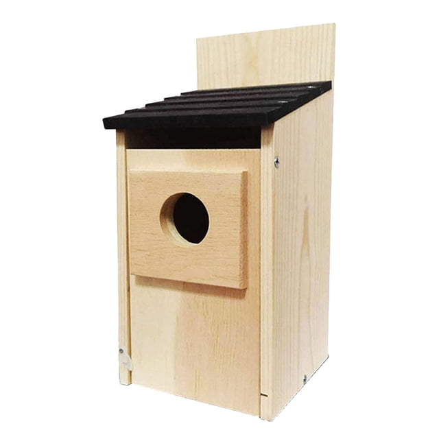 Caja de Cría de de Pájaros Incubadora de Madera Vivienda de Madera Casa de Madera Cálida para Exteriores Caja de Madera