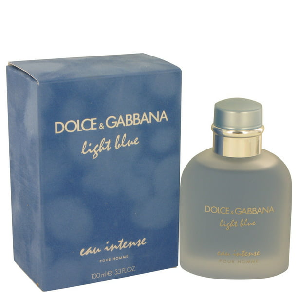 Dolce & Gabbana Light Blue Eau Intense Cologne Eau De Parfum for Men   Oz 