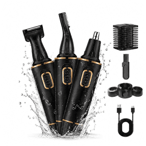 Taylarm 3-in-1 Nose & Eyebrow Trimmer, Rechargeable, Waterproof