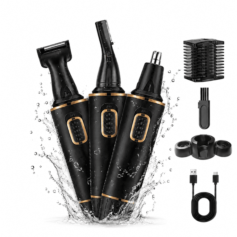 Taylarm 3-in-1 Nose & Eyebrow Trimmer, Rechargeable, Waterproof photo 1