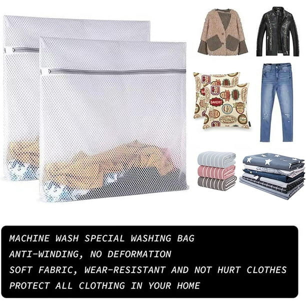 2 Pack Mesh Laundry Bag-2 XXL Oversize Delicates Laundry Bag-Extra