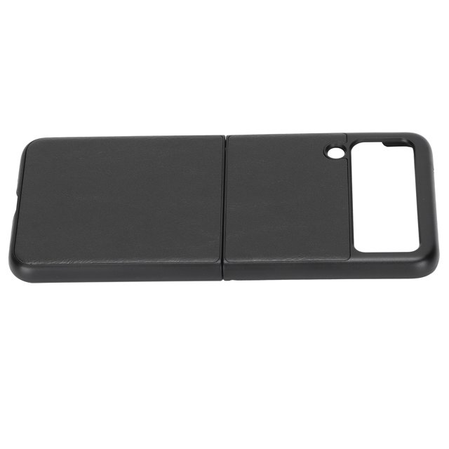 Funda De Cuero Con Patrón Para Teléfono, Funda Plegable De Cuero Para Teléfono Comercial Simple Para Galaxy Z Flip 3 YLSHRF Negro
