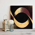 thumbnail image 5 of Vintage Art Canvas Wall Art, Abstract Gold Dark Red Shape Graffiti Framed Wall Decor Modern Artwork Prints Painting for Living Room, Bedroom, Kitchen & Cafe Decor 8x8 Inch, 5 of 9