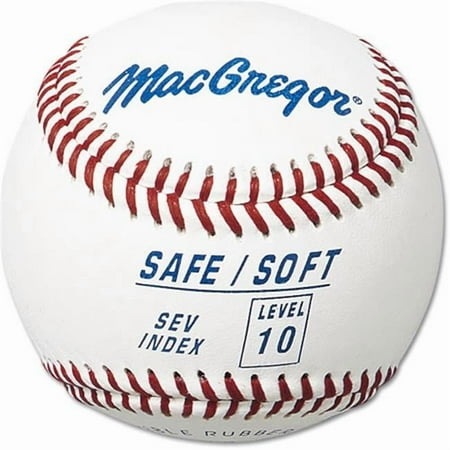 (12 Pack) MacGregor Safe/Soft Baseballs, Level 10, Ages 12+