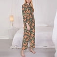 thumbnail image 3 of Honeii Squirrel And Nuts print Women's Pajama Sets Long Sleeve Button Down Sleepwear Nightwear Soft Pjs Lounge Sets-Medium, 3 of 7