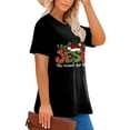 thumbnail image 2 of Anbech Merry Christmas Plus Size Shirts for Women Oversized T-Shirt Graphic Chrsitmas Tees Short Sleeve, 2 of 10