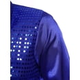 thumbnail image 5 of vastwit Mens 70s Sequins Disco Dance Shirt Long Sleeve Button Down Shirt for Party Club Blue M, 5 of 6