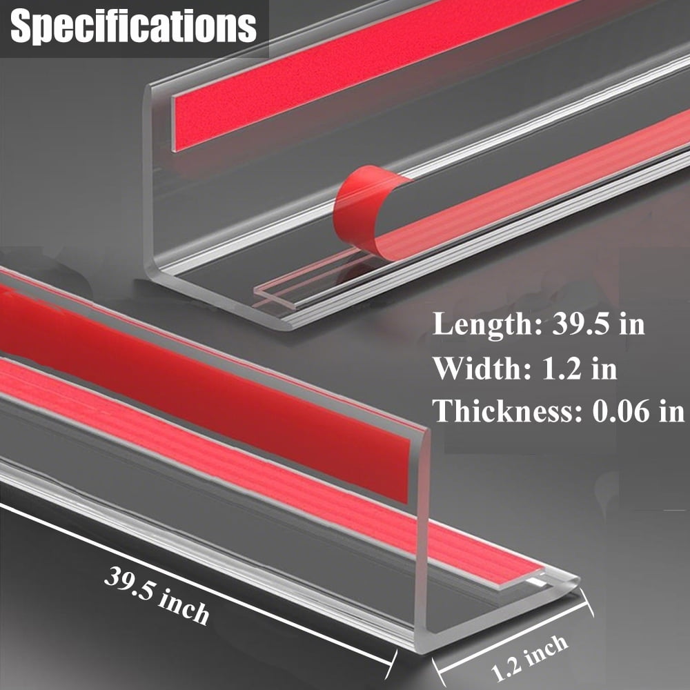 Clear Self-Adhesive Wall Corner Guards Walls Edge Protector & Corner Protectors for Wall, Furniture Corner, Door Easy to Install for Baby (10PCS, 1.2in x 39.5in)