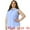 Light Blue, variant on Women's Plus Sleeveless Button Down Fashion Tank Top 4X Light Blue