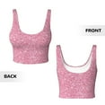 thumbnail image 6 of Uemuo Glitter Pattern Women's Sports Bra - High Impact Support, Breathable, and Comfortable Athletic Bra for Running, Yoga, and Workouts, 6 of 9