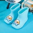 thumbnail image 1 of Nuevas Botas de lluvia impermeables de dinosaurio de dibujos animados para bebé, zapatos rellenos de algodón para niños y niñas, calzado para guardería, 1 of 5