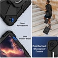 thumbnail image 4 of KOMI 2023 Galaxy Tab A9Plus 11-inch case, rugged and all-in-one case for Samsung Tab A9Plus silicone strap Strap Tablet cover PC Bracelet stand A9 X110 protective case, 4 of 7