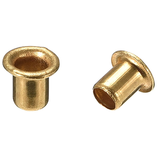 Uxcell 0.16'' x 0.2'' Remaches huecos Grommets de doble cara para placa de circuito PCB de cobre 100pcs