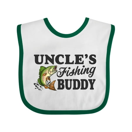 

Inktastic Uncle s Fishing Buddy Gift Baby Boy Bib