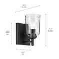 thumbnail image 2 of 45572BKCLR Kichler Lighting Shailene - 1 Light Wall Sconce-8.25 Inches Tall and 5 Inches Wide-Black Finish, 2 of 5