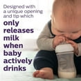 thumbnail image 3 of Philips Avent Natural Baby Bottle With Natural Response Nipple, With Blue Elephant Design, 3x9oz Bottles, SCY903/63, 3 of 7