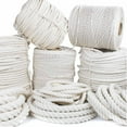 thumbnail image 4 of Golberg White Natural Cotton Rope - 3/8 Inch Diameter Twisted 100% Pure Natural Cotton Rope - Multiple Length Options - Made in America, 4 of 4