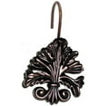 thumbnail image 3 of "Fleur dis Lis" Resin Shower Curtain Hooks in Silver, 3 of 4