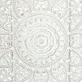 thumbnail image 4 of DecMode White Wooden Handmade Intricately Carved Floral Wall Decor with Mandala Design (3 Count), 4 of 9