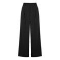 thumbnail image 5 of Womens Dress Work Pants High Waisted Trousers Wide Leg Pull on Stretchy Slacks with Pockets Casual Daily Wear Comfortable Fit by Yigetop Black L, 5 of 7