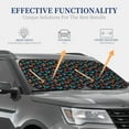thumbnail image 5 of Uemuo Multicolored Butterflies Printed 2 PCS Car Windshield Sun Shade, Auto Sun Heat and UV Rays Blocker, Foldable Automotive Front Window Sunshade Protector, 5 of 7
