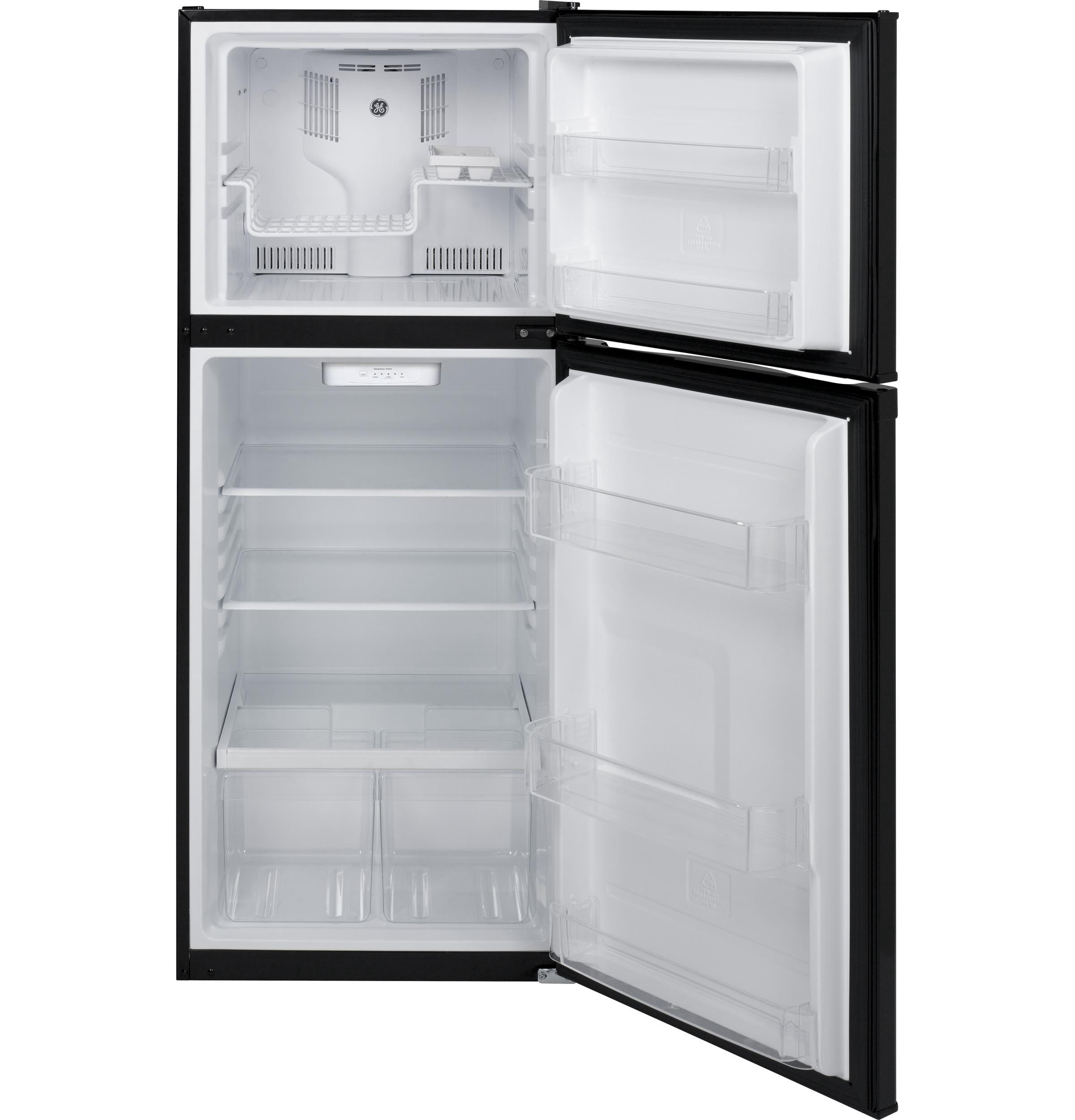 GE GPE12FGKBB 12 Cu. Ft. Black Top Freezer Refrigerator