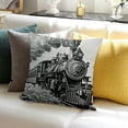 thumbnail image 3 of BANET Throw Pillow Cushion Cover, Old in Country Wooden Wagons , Decorative Square Accent Pillow Case 22x22in, 3 of 5