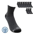 thumbnail image 1 of Fruit of the Loom Quarter Caballero Unitalla Algodón Afelpado Oxford 12 pares, 1 of 3