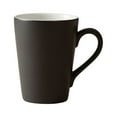 thumbnail image 1 of Injueey Taza de café resistente a altas temperaturas para desayuno de té de agua de leche de cerámica con taza con asa regalo de negocios Mostrada Negro 301-400ml, 1 of 6