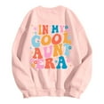 thumbnail image 5 of In My Cool Aunt Era Sweatshirts for Women Fall Winter Long Sleeve Crewneck Auntie Sweatshirt Pullover Tops, 5 of 8